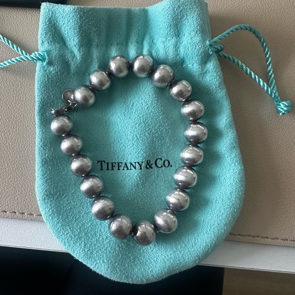 Tiffany & Co. Silver Bead Bracelet Classic Design
